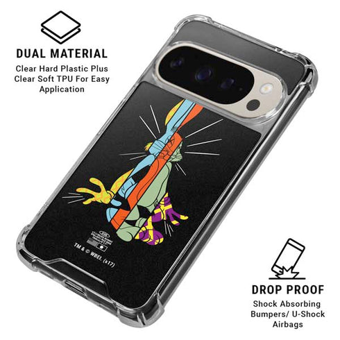 Looney Tunes Bugs Bunny Sliced Juxtapose Pixel 9 Pro XL Clear Case